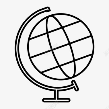 地球地理全球图标图标