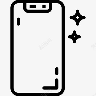 Iphone电气设备线性图标图标