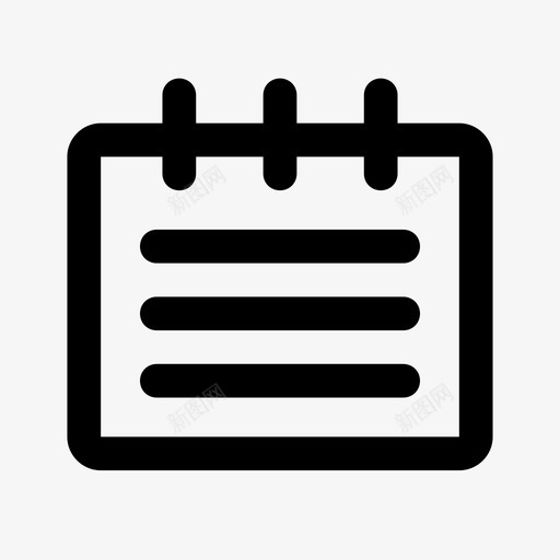便笺记事本提醒图标svg_新图网 https://ixintu.com 便笺 六角 四舍五入 提醒 记事本