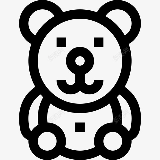 泰迪熊促销礼品3直系图标svg_新图网 https://ixintu.com 促销礼品3 泰迪熊 直系