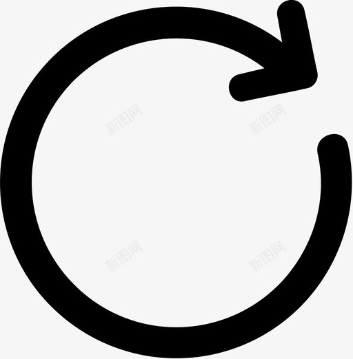 重新加载箭头圆圈图标svg_新图网 https://ixintu.com 刷新 圆圈 循环 箭头 重新加载