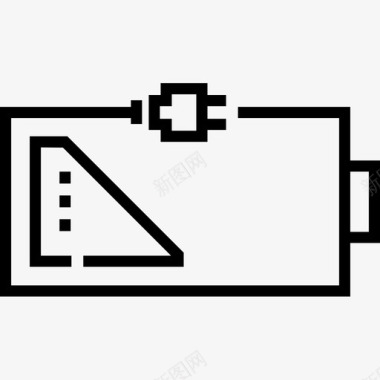 充电电子38线性图标图标