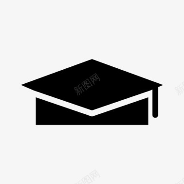 帽子毕业通过学生图标图标