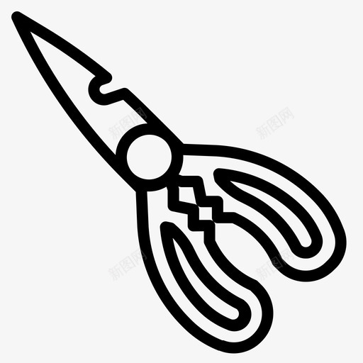 剪刀厨房钢图标svg_新图网 https://ixintu.com 剪刀 厨房 商业和战略雕文 钢