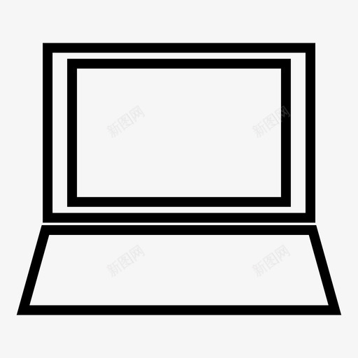 笔记本电脑互联网在线图标svg_新图网 https://ixintu.com 互联网 在线 工作 技术 笔记本图标 笔记本电脑