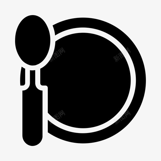 吃饭做饭用餐图标svg_新图网 https://ixintu.com 做饭 吃饭 用餐 盘子 餐馆