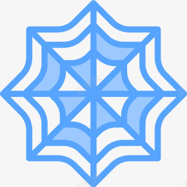 蜘蛛网万圣节117蓝色图标图标
