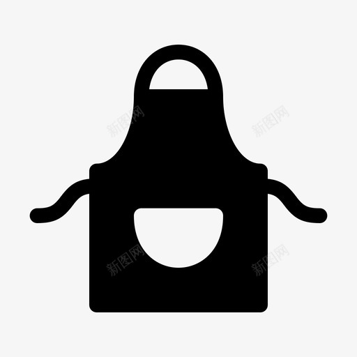 围裙厨师服装图标svg_新图网 https://ixintu.com 厨师 厨房 围裙 图标 平面 平面图 服装 防护