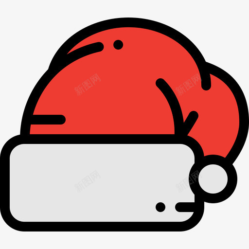 帽子圣诞141线性颜色图标svg_新图网 https://ixintu.com 圣诞141 帽子 线性颜色