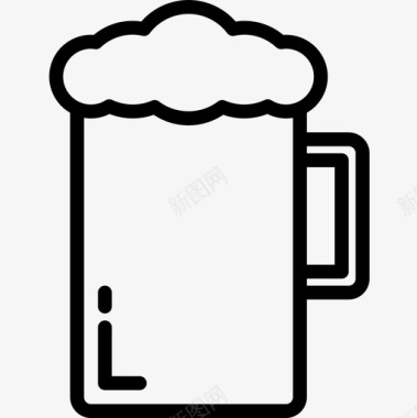啤酒食品114直系图标图标