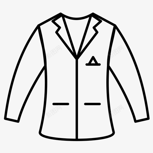 大衣布料服装图标svg_新图网 https://ixintu.com 冬天 大衣 套装 布料 服装