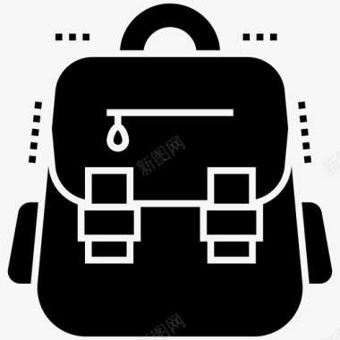 背包工具袋旅行包图标图标