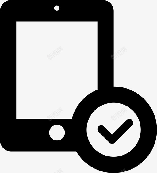 平板电脑检查设备电话图标svg_新图网 https://ixintu.com 平板电脑检查 电话 社交媒体和选项卡 设备