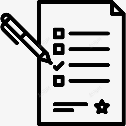 选票支票钢笔图标svg_新图网 https://ixintu.com 元素 包含 投票 支票 政治 选票 钢笔 隐藏