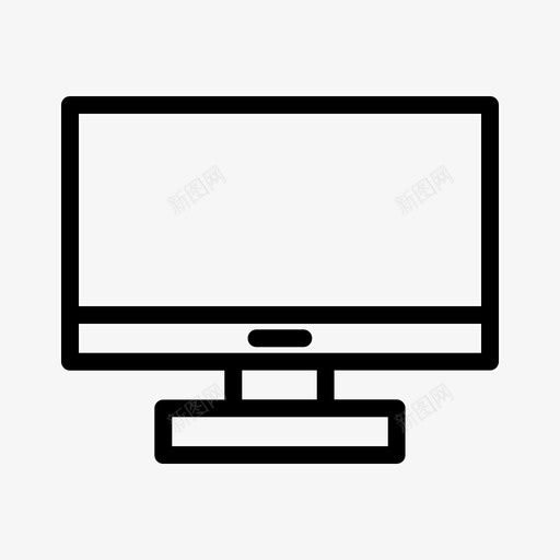 电脑显示器液晶显示器图标svg_新图网 https://ixintu.com 屏幕 显示器 液晶显示器 电脑 电视