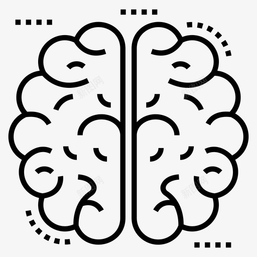 人脑小脑大脑图标svg_新图网 https://ixintu.com 人脑 医用大麻线图标 器官 大脑 小脑 思维 细胞
