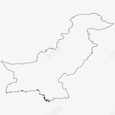 巴基斯坦边界国家图标图标