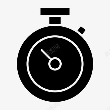 时间秒表商业元素和符号隐喻图标图标