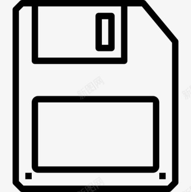 磁盘计算机硬件8线性图标图标