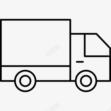 送货卡车运输工具图标图标