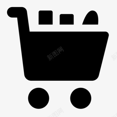 购物车商品杂货图标图标