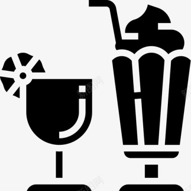 饮料餐厅55字形图标图标