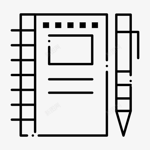 素描绘图笔记本图标svg_新图网 https://ixintu.com 2月 v4 收集 界面 笔记本 素描 绘图 网络 铅笔