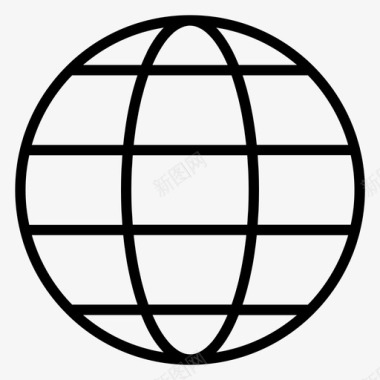 世界地球世界轮廓图标图标