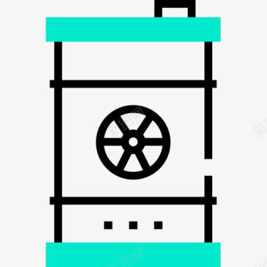 废物化学单色单色图标图标