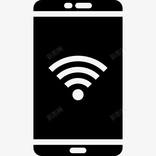 Wifi移动应用程序12填充图标svg_新图网 https://ixintu.com Wifi 填充 移动应用程序12