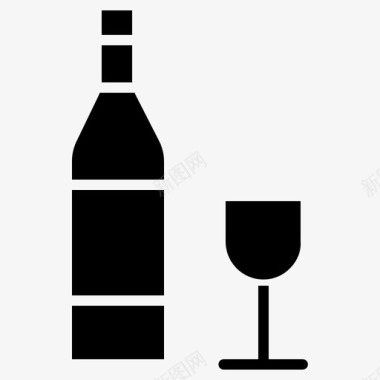 葡萄酒酒店餐厅图标图标