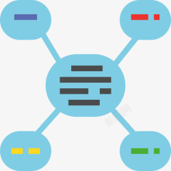 知识建构建构主义知识管理扁平化图标高清图片