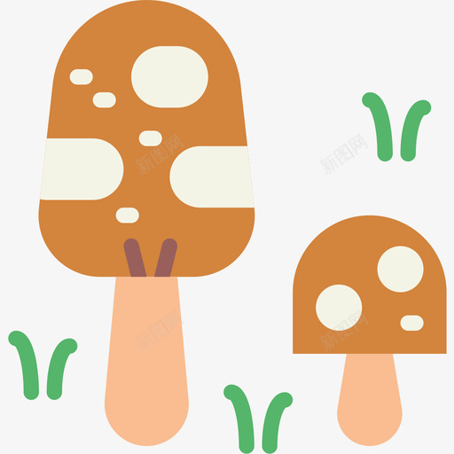 蘑菇野餐40平的图标svg_新图网 https://ixintu.com 平的 蘑菇 野餐40