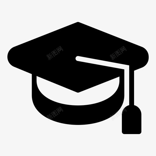 毕业帽返校学历图标svg_新图网 https://ixintu.com 学历 学生 帽子 毕业帽 返校 返校雕文