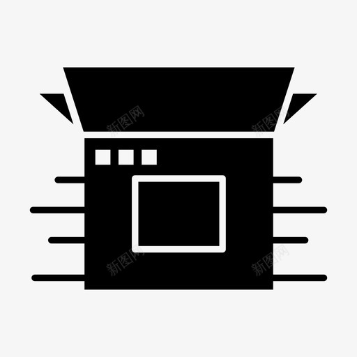 产品盒子商务图标svg_新图网 https://ixintu.com 产品 产品发布 商务 现代 盒子 项目管理和开发