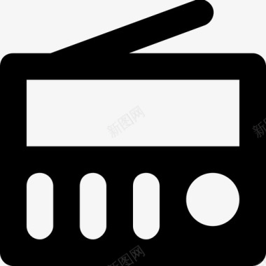 收音机收音机天线技术图标图标
