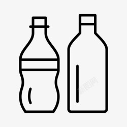 龙舌兰科饮料酒精瓶子图标高清图片