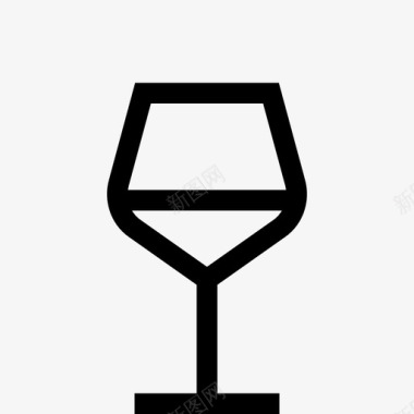 白葡萄酒杯白葡萄酒简单葡萄酒图标图标