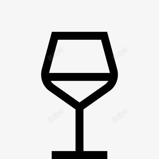 白葡萄酒杯白葡萄酒简单葡萄酒图标svg_新图网 https://ixintu.com 白葡萄酒 白葡萄酒杯 简单葡萄酒