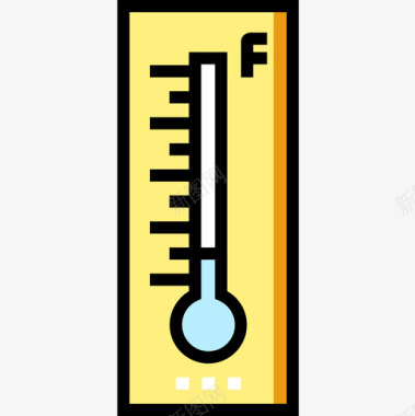 温度计天气193线性颜色图标图标