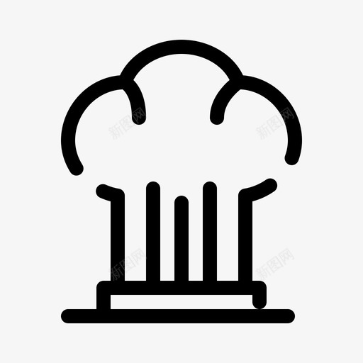 帽子厨师炊具图标svg_新图网 https://ixintu.com 厨师 帽子 炊具 玩具 网页界面2月收集v4 餐厅