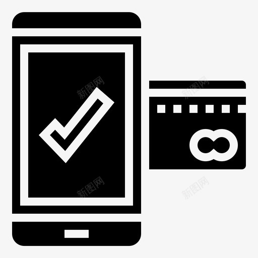 在线支付确认信用交易图标svg_新图网 https://ixintu.com 信用交易 在线支付确认