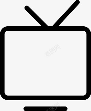 电视频道媒体图标图标