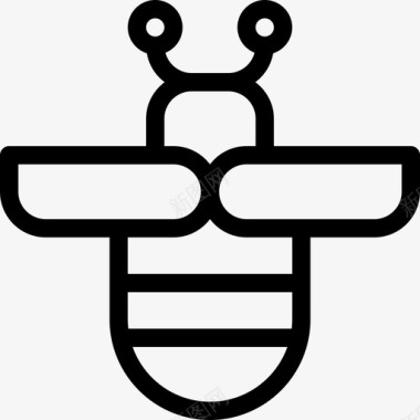 蜜蜂昆虫5直系图标图标