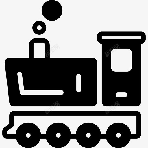 蒸汽机运输复古图标svg_新图网 https://ixintu.com 复古 蒸汽机 运输