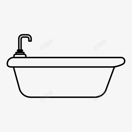 浴室清洁家具图标svg_新图网 https://ixintu.com 家具 水 浴室 清洁