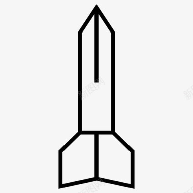 火箭太空探索宇宙飞船图标图标