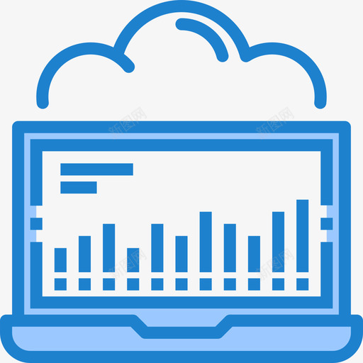 处理网络和数据库22蓝色图标svg_新图网 https://ixintu.com 处理 数据库 网络 蓝色