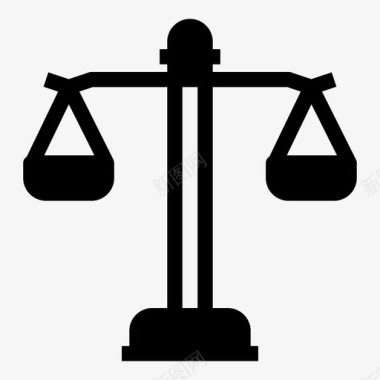 平衡秤判断公正图标图标