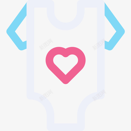 婴儿服装婴儿72线性颜色图标svg_新图网 https://ixintu.com 婴儿72 婴儿服装 线性颜色